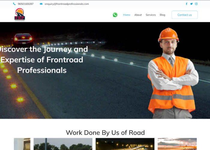 Frontroad Professionals Portfolio ARM Digital Agency